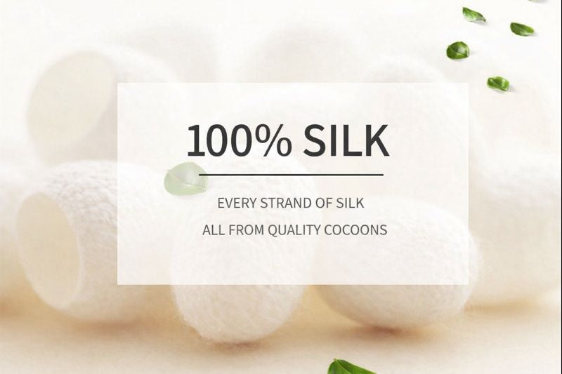 Reversible 100% Mulberry Silk Scarf –floral and leaf pattern in orange and blue