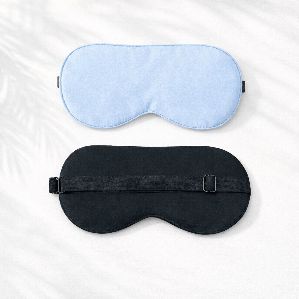 Mulberry Silk Sleep Mask, Adjustable Strap, Light Blocking Eye Mask, Travel Gift for Women