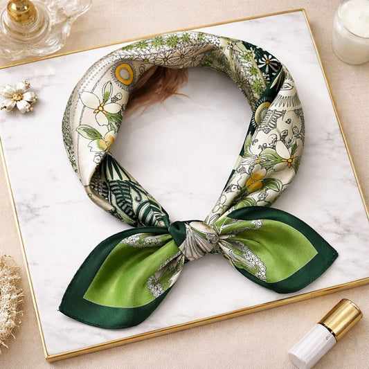 100% Mulberry Silk Square Scarf 53x53cm