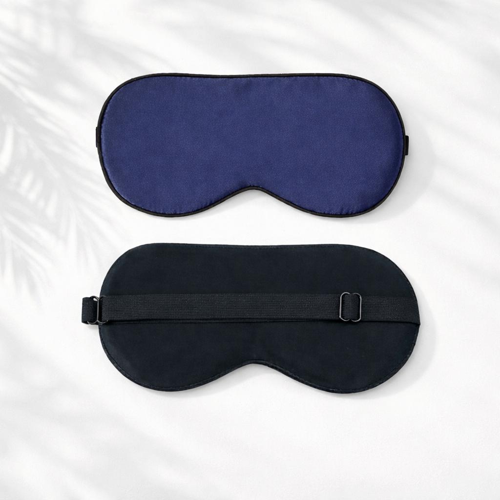 Mulberry Silk Sleep Mask, Adjustable Strap, Light Blocking Eye Mask, Travel Gift for Women