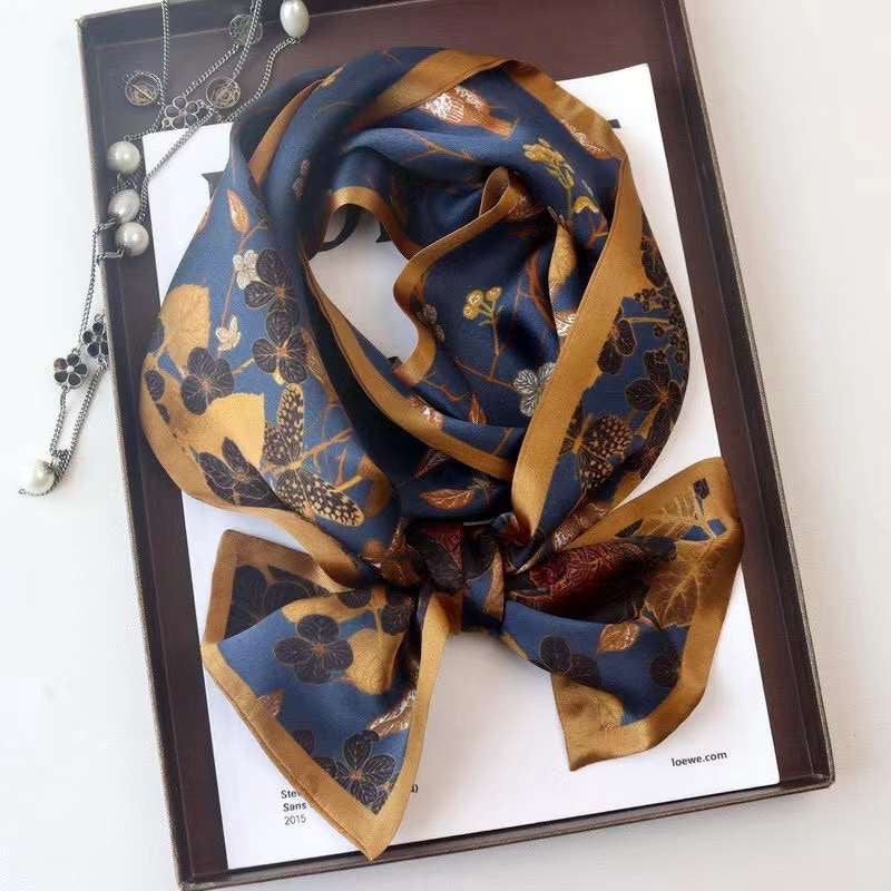 Reversible 100% Mulberry Silk Scarf