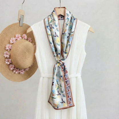 Reversible 100% Mulberry Silk Scarf