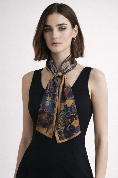 Reversible 100% Mulberry Silk Scarf