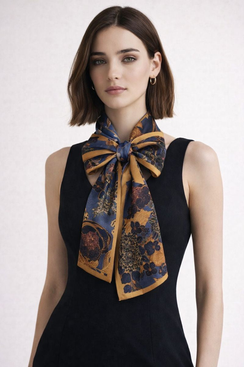 Reversible 100% Mulberry Silk Scarf