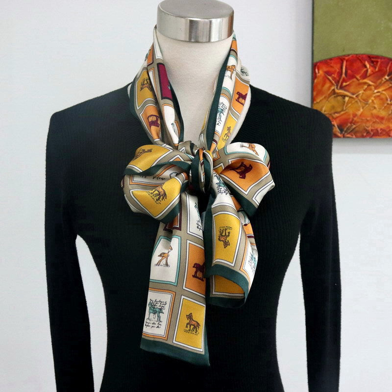 Reversible 100% Mulberry Silk Scarf –