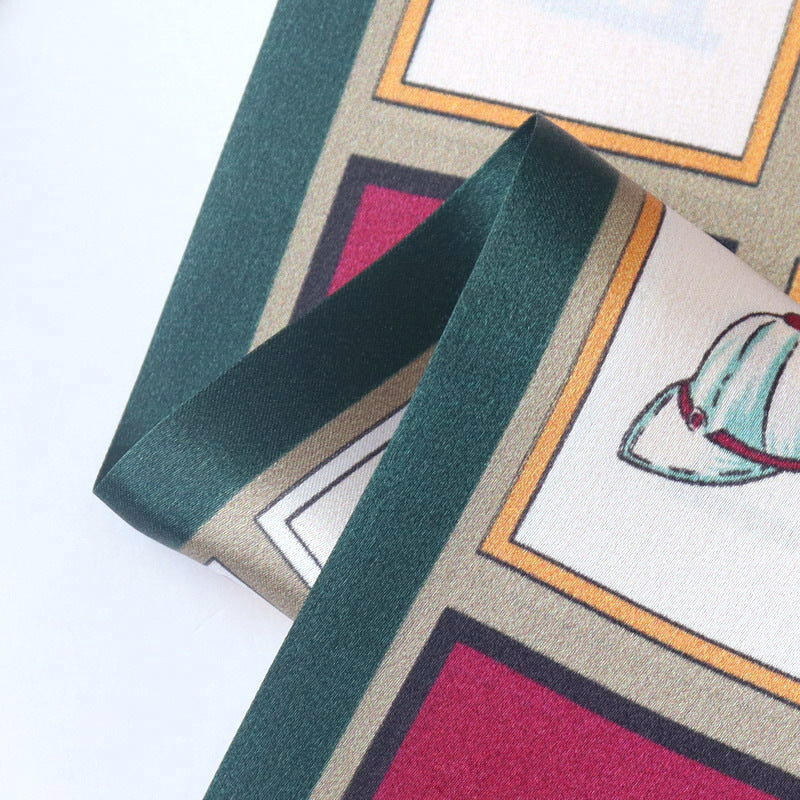 Reversible 100% Mulberry Silk Scarf –