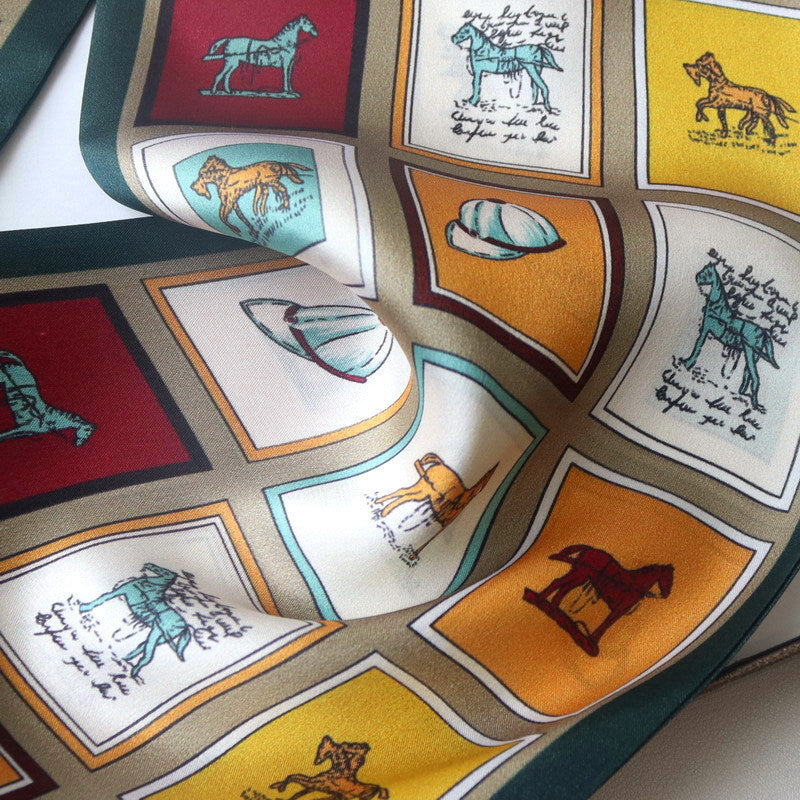 Reversible 100% Mulberry Silk Scarf –