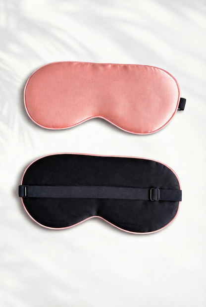 Mulberry Silk Sleep Mask, Adjustable Strap, Light Blocking Eye Mask, Travel Gift for Women