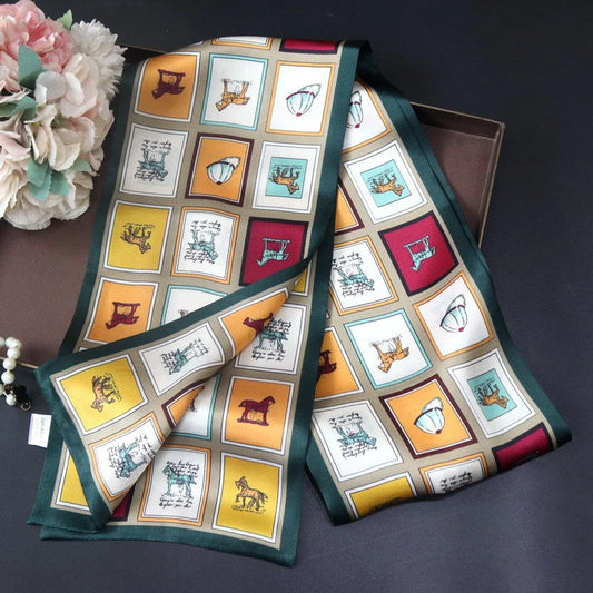 Reversible 100% Mulberry Silk Scarf –