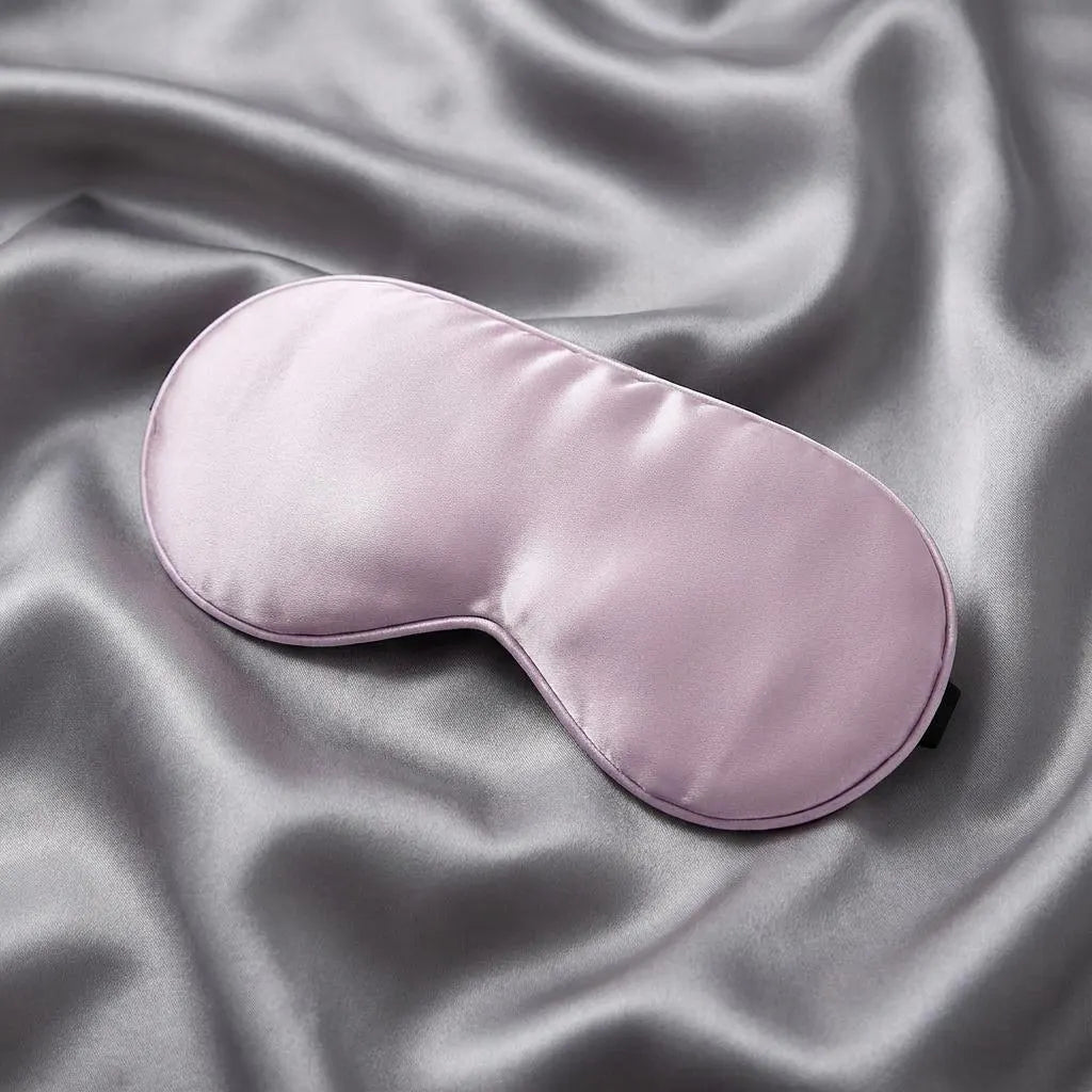 Mulberry Silk Sleep Mask, Adjustable Strap, Light Blocking Eye Mask, Travel Gift for Women