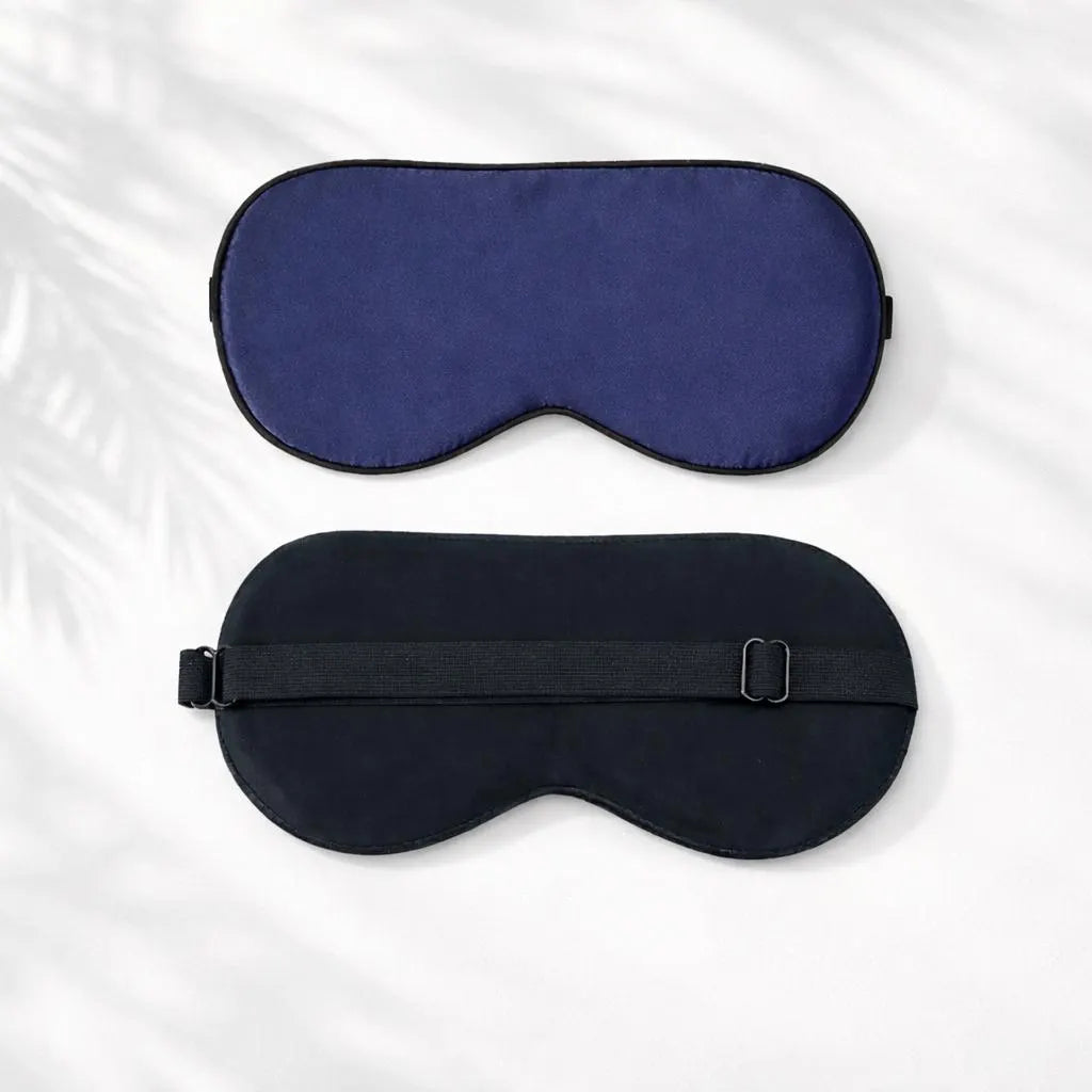 Mulberry Silk Sleep Mask, Adjustable Strap, Light Blocking Eye Mask, Travel Gift for Women